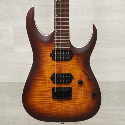 Vist Large View of Product Image Which is Used Ibanez RGA42FM Double Cut Electric Guitar Tobacco Sunburst