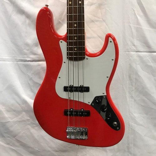 Vist Large View of Product Image Which is Used Squier AFFINITY J BASS J Type Bass Guitar Red 4-String