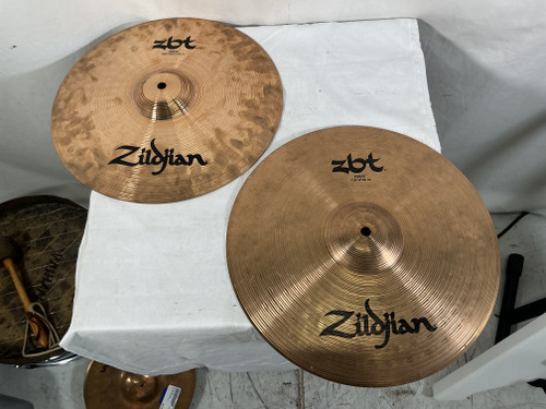 Vist Large View of Product Image Which is Used Zildjian ZBT HI HATS 14 Hi Hat Cymbals 14"