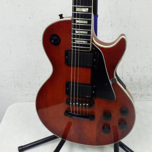Vist Large View of Product Image Which is Used Hondo II LP LAWSUIT ERA EMG 81 85 Vintage LP Type Electric Guitar Red 6-String