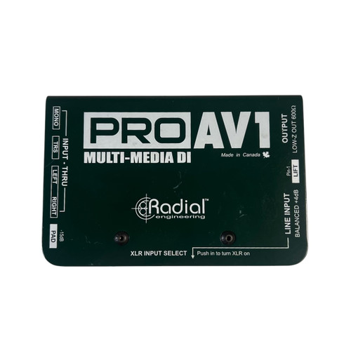 Vist Large View of Product Image Which is Used Radial Engineering ProAV1 Multimedia Direct Box