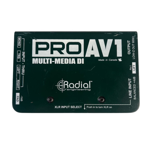 Vist Large View of Product Image Which is Used Radial Engineering ProAV1 Multimedia Direct Box