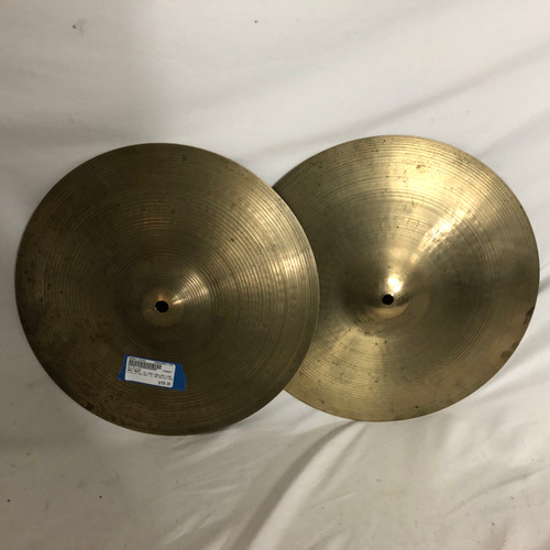 Vist Large View of Product Image Which is Used Zildjian NEW BEAT 14 70S HOLLOW LOGO Vintage Hi Hat Cymbals 14"