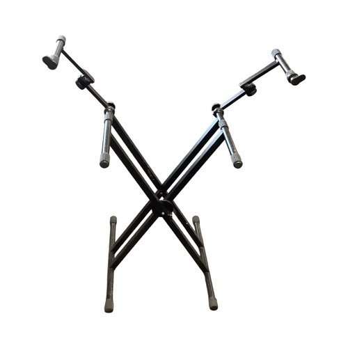 Vist Large View of Product Image Which is Used Quik Lok DUAL KEYBOARD STAND Tiered Keyboard Stand