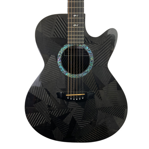 Vist Large View of Product Image Which is Used Rainsong BI-WS1000N2 NO ELECTRONICS Solid Top Acoustic Guitar Black