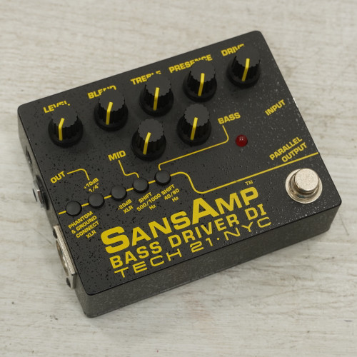 Vist Large View of Product Image Which is Used Tech 21 Sansamp Bass Driver Di Bass Pre-amp Pedal