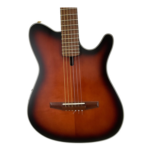 Vist Large View of Product Image Which is Used Ibanez FRH10N-BSF Solid Top Acoustic Guitar Sunburst