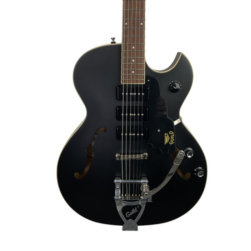 Vist Large View of Product Image Which is Used Guild GUILD SF-1JET90 Semi-Hollow Electric Guitar Black 6-String