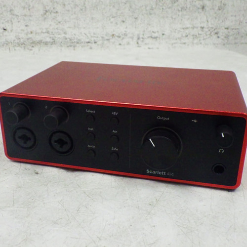 Vist Large View of Product Image Which is Used Focusrite SCARLET 4I4 4TH GEN Computer Interface 2 A/D Recording Inputs