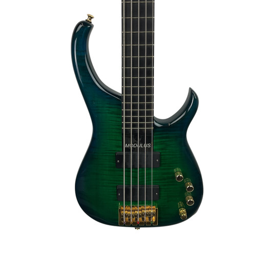 Vist Large View of Product Image Which is Used Modulus QUANTUM 5 Bass Guitar Blue 5-String