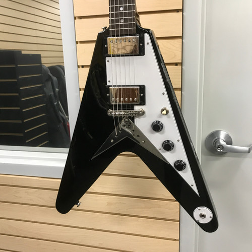 Vist Large View of Product Image Which is Used Epiphone FLYING V Pointy Electric Guitar Black 6-String