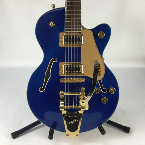 Vist Large View of Product Image Which is Used Gretsch G5655TG Semi-Hollow Electric Guitar Blue 6-String