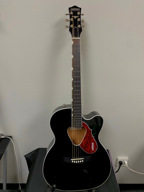 Vist Large View of Product Image Which is Used Gretsch G5013CE RANCHER JR Laminate Top Acoustic Guitar Black
