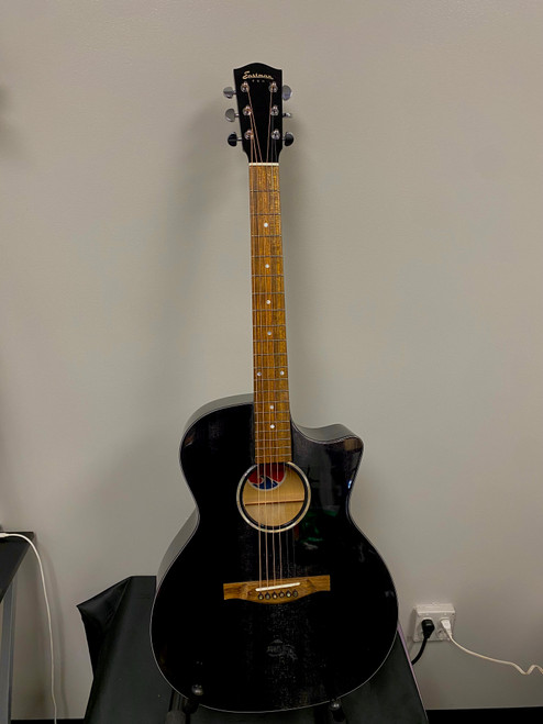Vist Large View of Product Image Which is Used Eastman PCH-GACE TBK ACOUSTIC Solid Top Acoustic Guitar Black