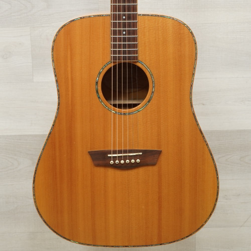 Vist Large View of Product Image Which is Used Washburn WD45S Solid Top Acoustic Guitar Natural