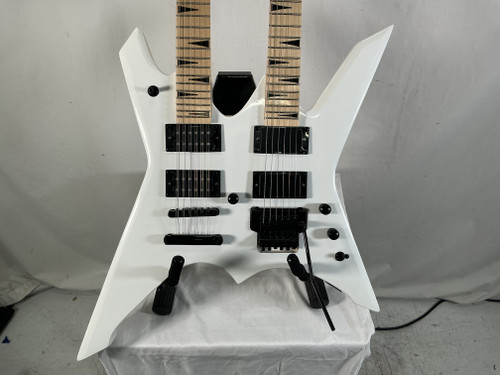 Vist Large View of Product Image Which is Used DOUBLE NECK 12 STRING/FLOYD Pointy Electric Guitar White Other