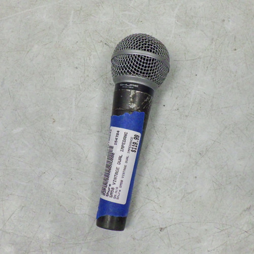 Vist Large View of Product Image Which is Used Shure SM58 Vintage Dual Impedance Dynamic Microphone