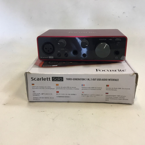 Vist Large View of Product Image Which is Used Focusrite SCARLETT SOLO GEN 3 Computer Interface 1 A/D Recording Inputs