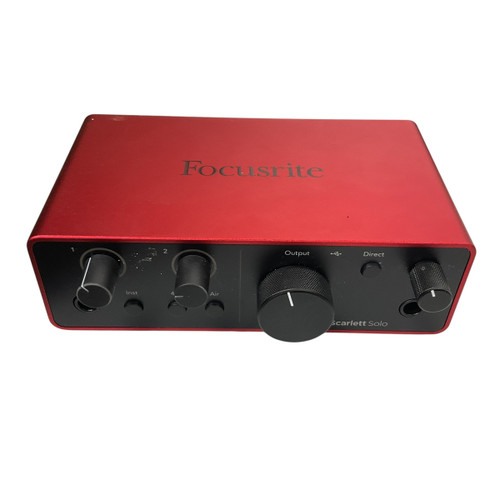 Vist Large View of Product Image Which is Used Focusrite SCARLETT SOLO 4TH GEN Computer Interface 1 A/D Recording Inputs
