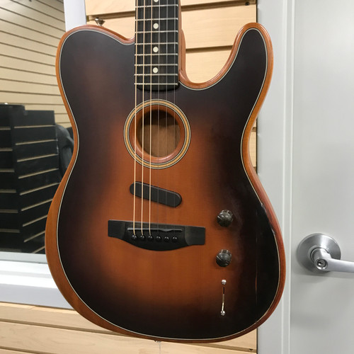 Vist Large View of Product Image Which is Used Fender AMERICAN ACOUSTASONIC TELECASTER Laminate Top Acoustic Guitar Sunburst