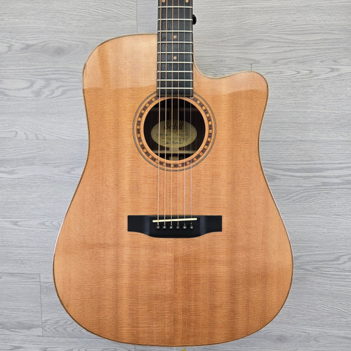 Vist Large View of Product Image Which is Used Bedell TBCE-28-G Laminate Top Acoustic Guitar Natural