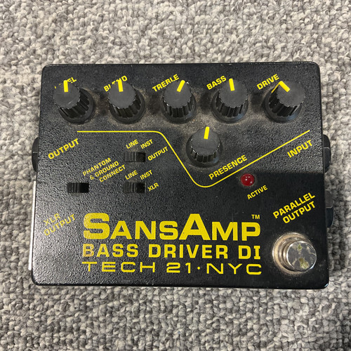 Vist Large View of Product Image Which is Used TECH 21 SANSAMP BASS DRIVER DI Bass Pre-Amp Pedal