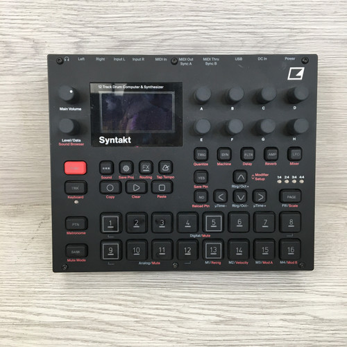 Vist Large View of Product Image Which is Used Elektron SYNTAKT 12 TRACK DRUM Compact Synthesizer Compact