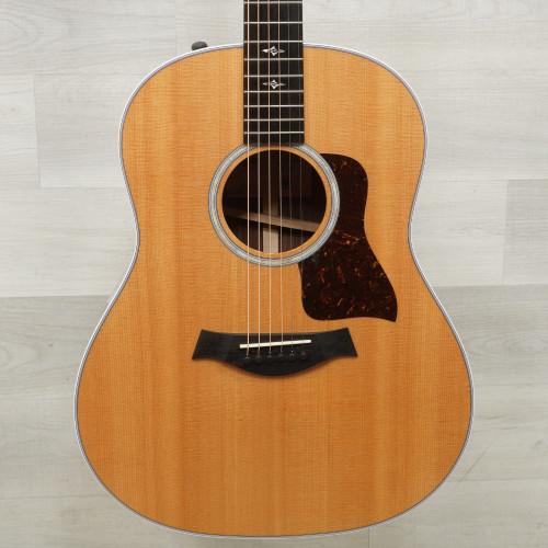 Vist Large View of Product Image Which is Used Taylor 417e-r Rosewood Grand Pacific Solid Top Acoustic Guitar Natural