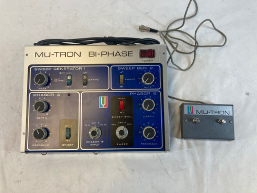 Vist Large View of Product Image Which is Used Mu-Tron 1970's Bi-Phase Modulation Unit w/ Footswitch