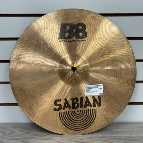 Vist Large View of Product Image Which is Used - Sabian 16IN B8 THIN CRASH 