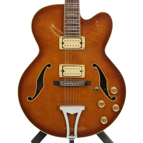 Vist Large View of Product Image Which is Used Ibanez ARTCORE AF85-VLS-12-01 Semi-Hollow Electric Guitar Honey Burst 6-String