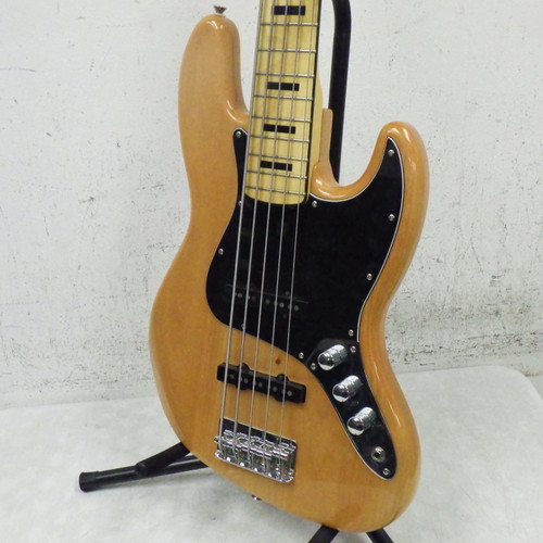 Vist Large View of Product Image Which is Used Squier Classic Vibe 70 S Jazz Bass 5 STRING J Type Bass Guitar Natural 5-String