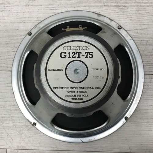Vist Large View of Product Image Which is Used Celestion G12T-75 16 Ohm Made in England Raw Speaker