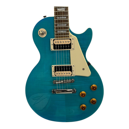 Vist Large View of Product Image Which is Used Epiphone 2019 Les Paul Traditional Pro-III Plus Electric Guitar Blue 6-String
