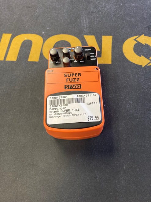 Vist Large View of Product Image Which is Used Behringer SF300 SUPER FUZZ Fuzz Pedal