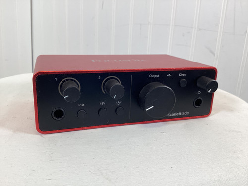 Vist Large View of Product Image Which is Used Focusrite SCARLETT SOLO 4TH GEN. Computer Interface 1 A/D Recording Inputs