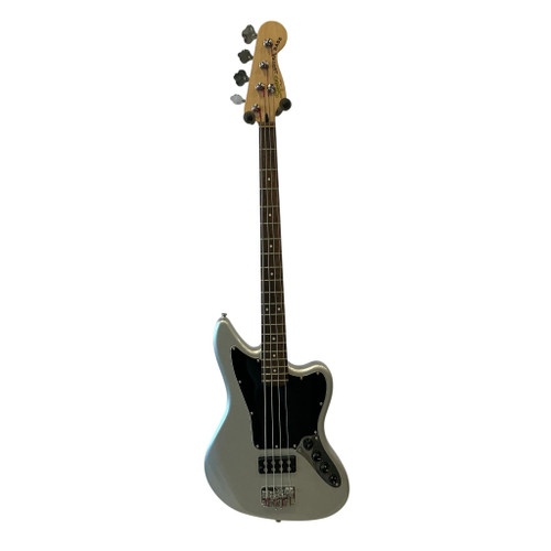 Vist Large View of Product Image Which is Used Squier VINTAGE MODIFIED JAGUAR BASS Bass Guitar Silver/Gray 4-String