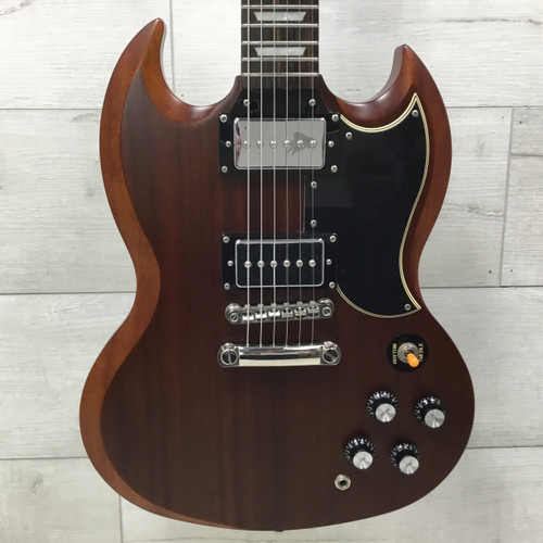 Vist Large View of Product Image Which is Used Epiphone G400 Walnut Stain SG Electric Guitar