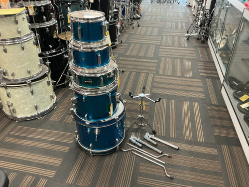 Vist Large View of Product Image Which is Used Ludwig 5 PC ACCENT CS SHELL KIT Drum Shell Kit Blue