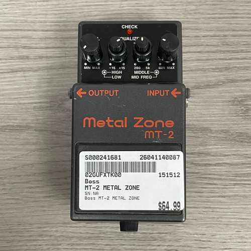 Vist Large View of Product Image Which is Used - Boss MT-2 METAL ZONE Distortion Pedal