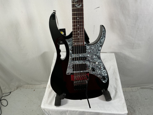Vist Large View of Product Image Which is Used Ibanez JEM JR 555 STEVE VAI Super S Electric Guitar Black 6-String
