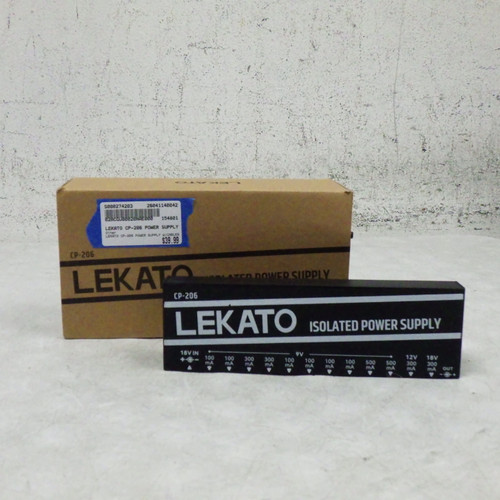 Vist Large View of Product Image Which is Used LEKATO CP-206 POWER SUPPLY W/CABLES Pedal Power Supply