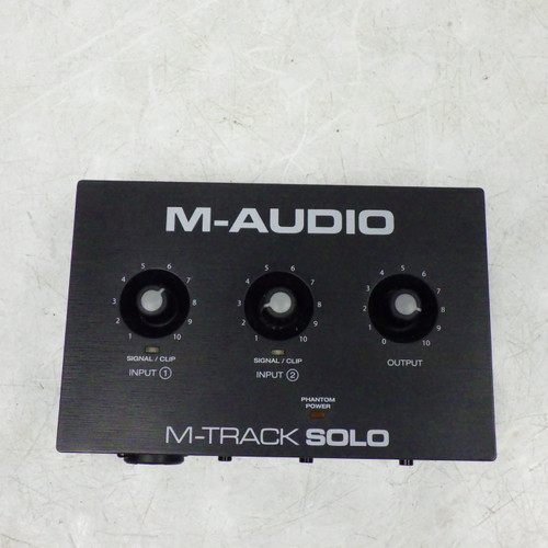 Vist Large View of Product Image Which is Used M-Audio M-TRACK SOLO Computer Interface 2 A/D Recording Inputs