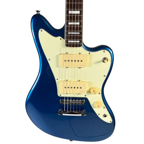 Vist Large View of Product Image Which is Used Harley Benton JA-60CC Electric Guitar - Lake Placid Blue