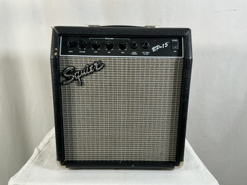 Vist Large View of Product Image Which is Used Squier BP-15 BASS AMP 1 x 10 Bass Combo Amplifier 1 x 10