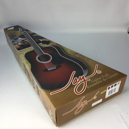 Vist Large View of Product Image Which is Used Jay Turser JJ45-PAK-BK B STOCK Laminate Top Acoustic Guitar Black