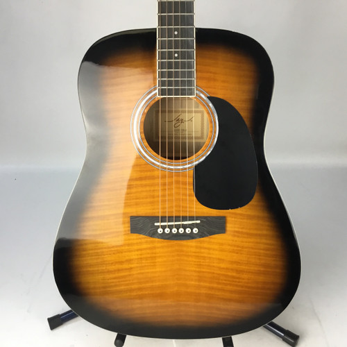 Vist Large View of Product Image Which is Used Jay Turser JJ45F-TSB-A B STOCK Laminate Top Acoustic Guitar Tobacco Sunburst