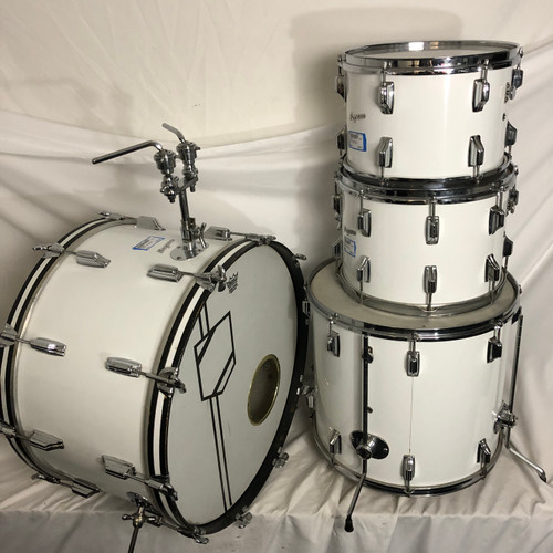 Vist Large View of Product Image Which is Used Rogers FULLERTON ERA KIT Vintage Drum Shell Kit White