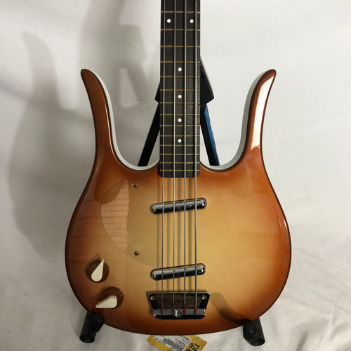 Vist Large View of Product Image Which is Used Danelectro LONGHORN LH Bass Guitar Tobacco Sunburst 4-String