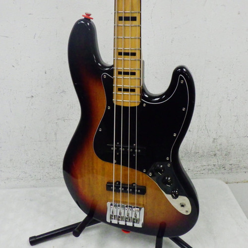 Vist Large View of Product Image Which is Used Squier classic Vibes Jazz Bass J Type Bass Guitar Cherry Sunburst 4-String